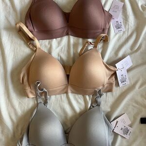 Three (3) NWT Target Auden Brand Bras in Size 36A